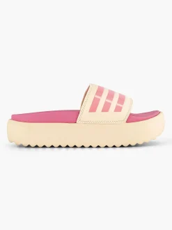 Beige Adilette Platform