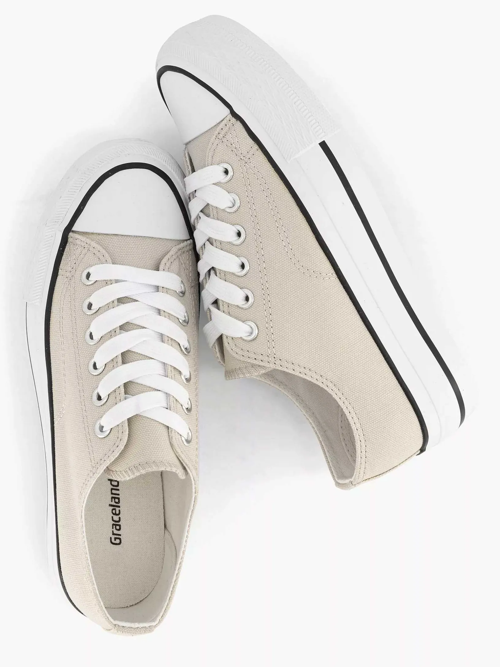 Beige Canvas Sneaker