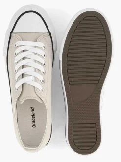 Beige Canvas Sneaker