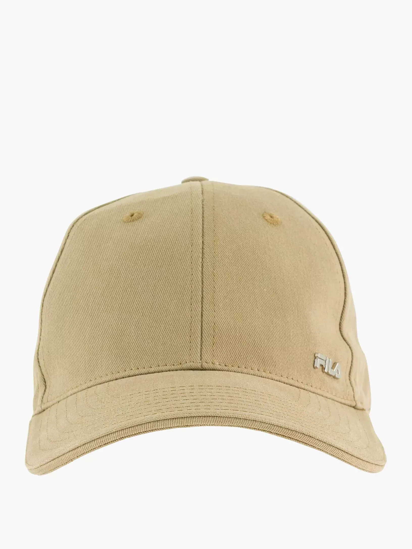 Beige Fila Metal Charm Cap