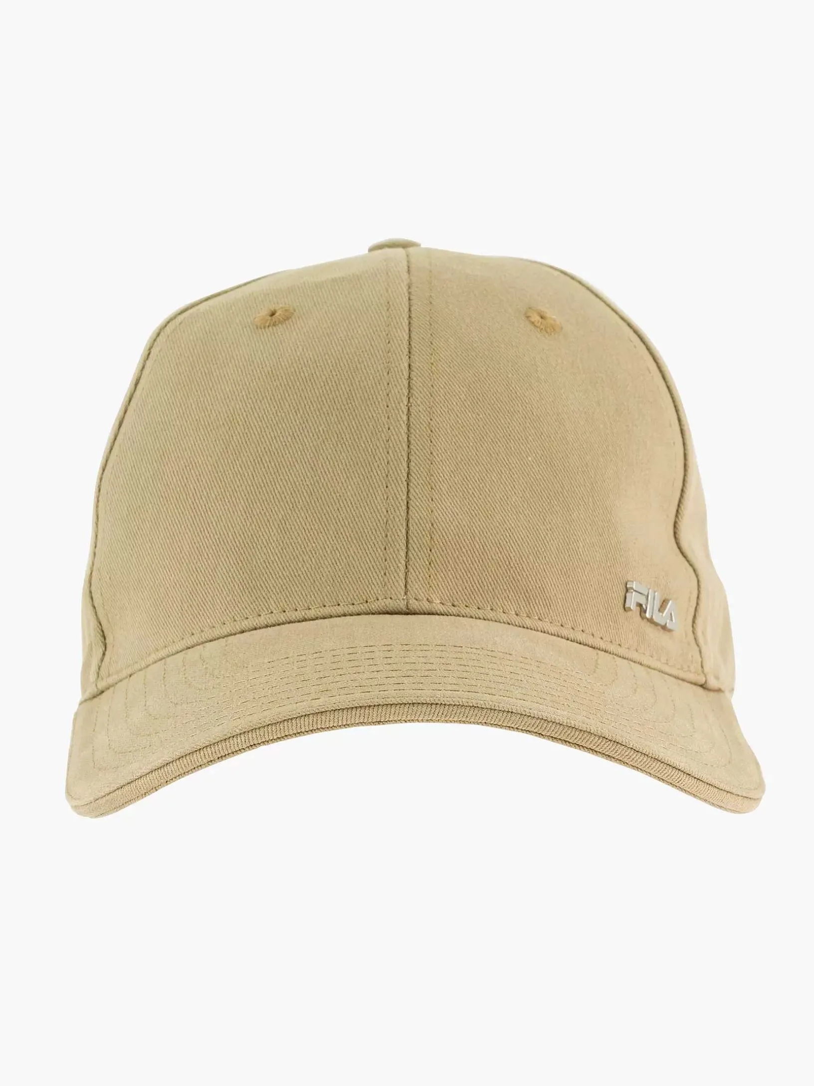 Beige Fila Metal Charm Cap