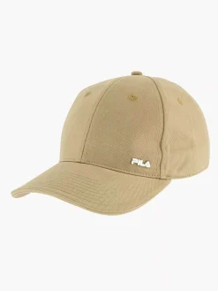 Beige Fila Metal Charm Cap