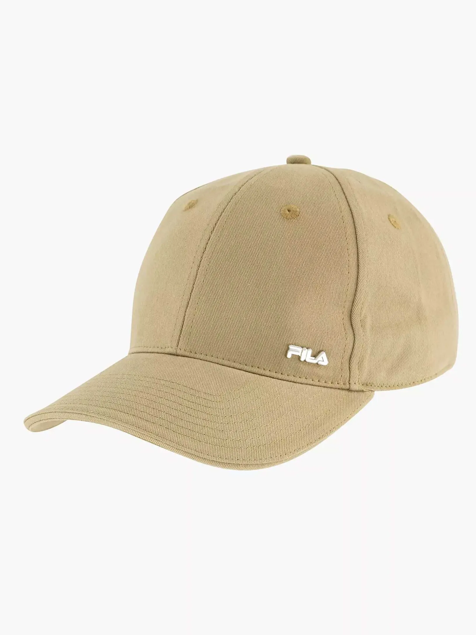 Beige Fila Metal Charm Cap