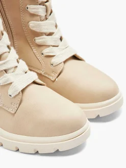 Beige High Lace Boot