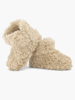 Beige High Slipper Plush