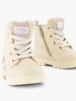 Beige Lace Boot Teddy