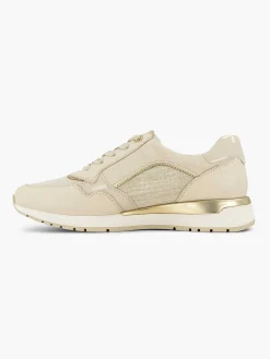Beige Leather Comfort Sneaker
