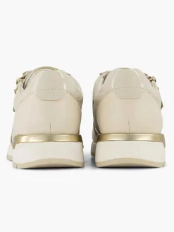 Beige Leather Comfort Sneaker