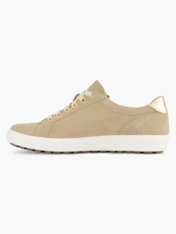 Beige Leather Comfort Sneaker
