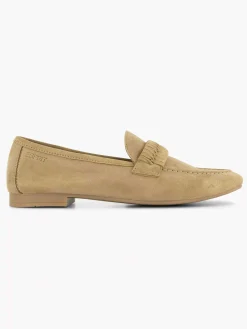 Beige Leather Loafer
