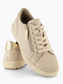 Beige Leather Sneaker