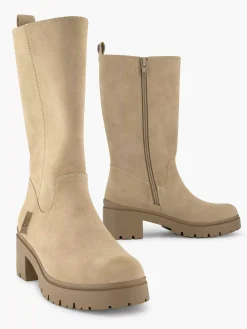 Beige Long Boot
