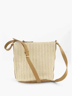 Beige Shoulder Bag Braided