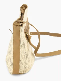Beige Shoulder Bag Braided