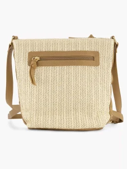 Beige Shoulder Bag Braided