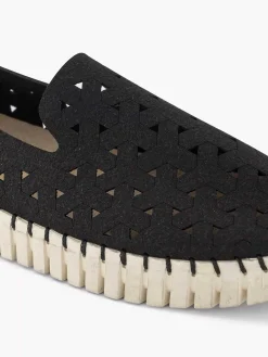 Black Braided Slip-On