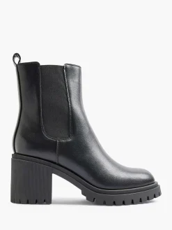 Black Chelsea Boot Heel