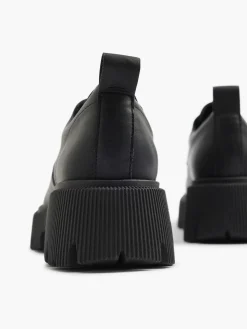 Black Chunky Lace-Up Shoe