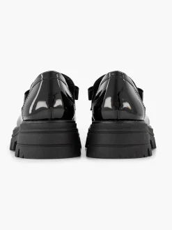 Black Chunky Loafer Patent