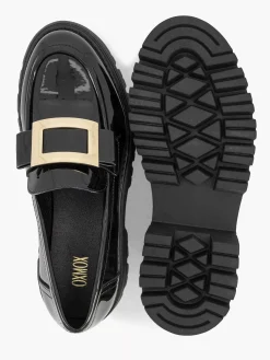 Black Chunky Loafer Patent