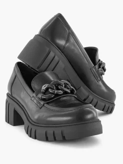 Black Chunky Loafer Sash Necklace