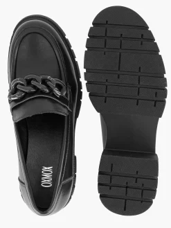 Black Chunky Loafer Sash Necklace