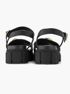 Black Chunky Sandal Jewelry Necklace