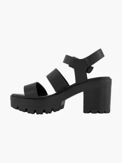 Black Chunky Sandalette