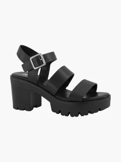 Black Chunky Sandalette