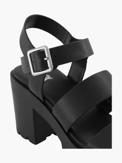 Black Chunky Sandalette