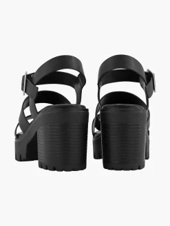 Black Chunky Sandalette