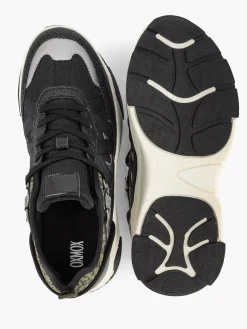 Black Chunky Sneaker Panther Print