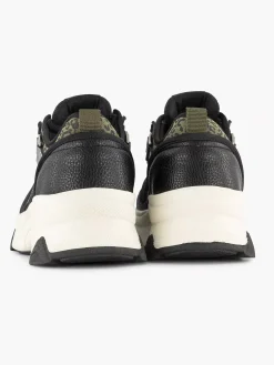 Black Chunky Sneaker Panther Print