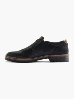 Black Comfort Slip-On Elastic