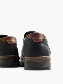 Black Comfort Slip-On Elastic