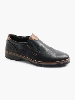 Black Comfort Slip-On Elastic