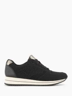 Black Comfort Sneaker Knitted