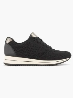 Black Comfort Sneaker Knitted