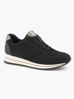 Black Comfort Sneaker Knitted
