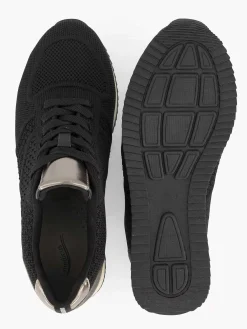Black Comfort Sneaker Knitted