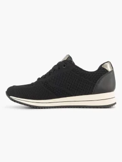 Black Comfort Sneaker Knitted