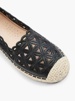 Black Espadrille Lace