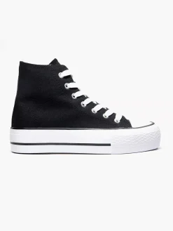 Black High Canvas Sneaker