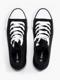 Black High Canvas Sneaker