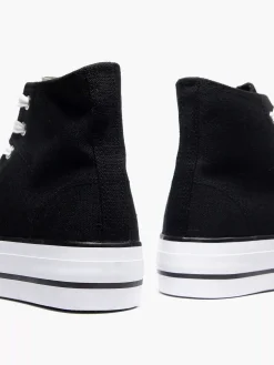 Black High Canvas Sneaker