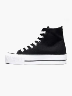 Black High Canvas Sneaker