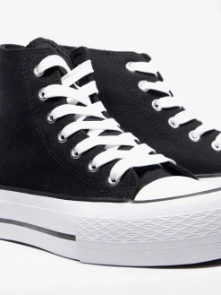 Black High Canvas Sneaker
