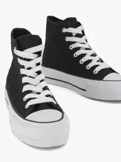 Black High Canvas Sneaker