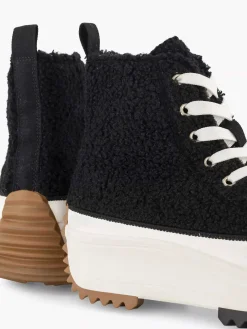 Black High Platform Sneaker Teddy