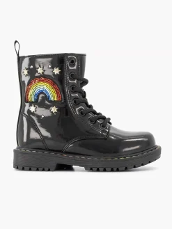 Black Lace Boot Rainbow